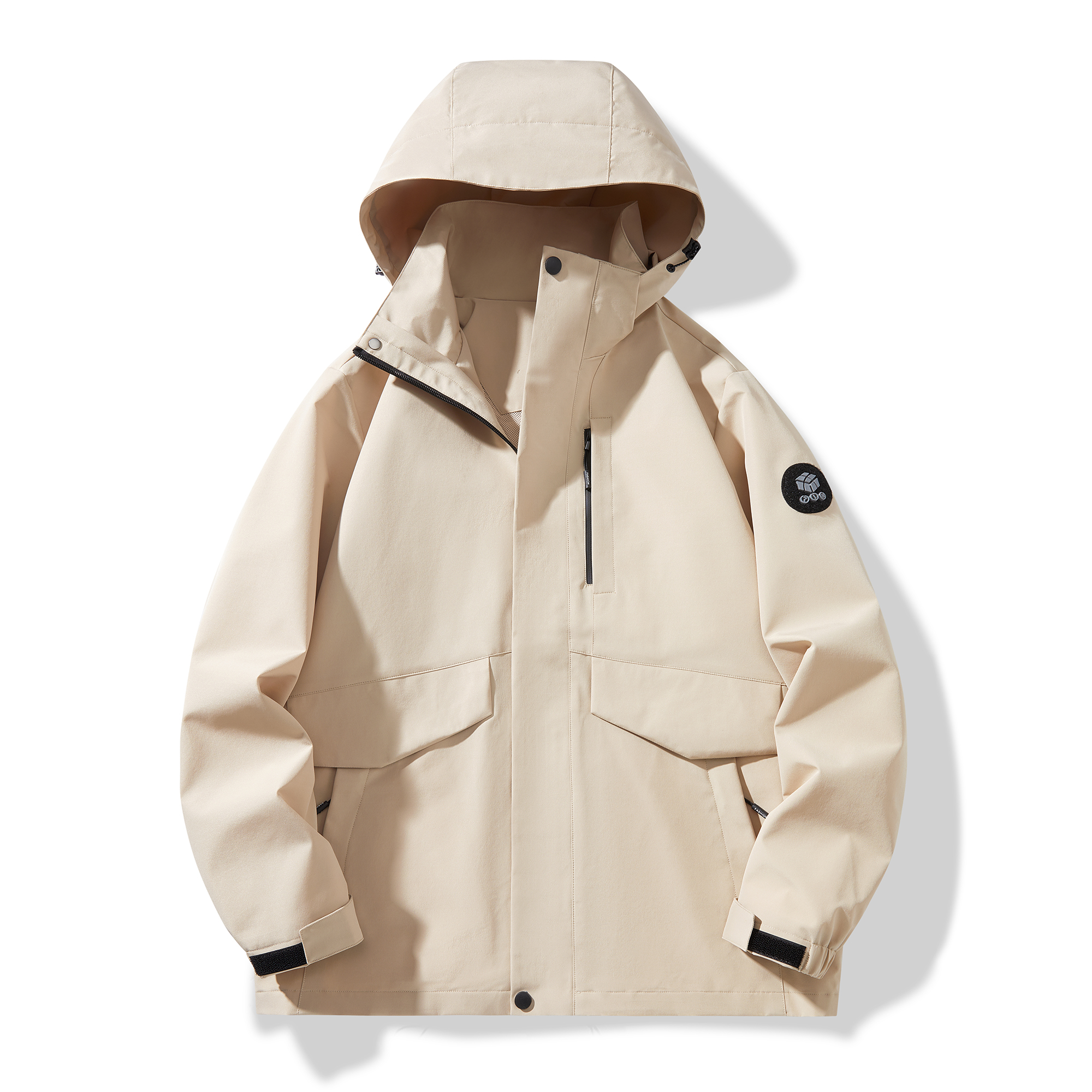 Autumn Hoodie Jackets Men's Three In One Windproof Waterproof Warmth Fashion Male Coat Versatile Outdoor Mountaineering Clothing - Image 3