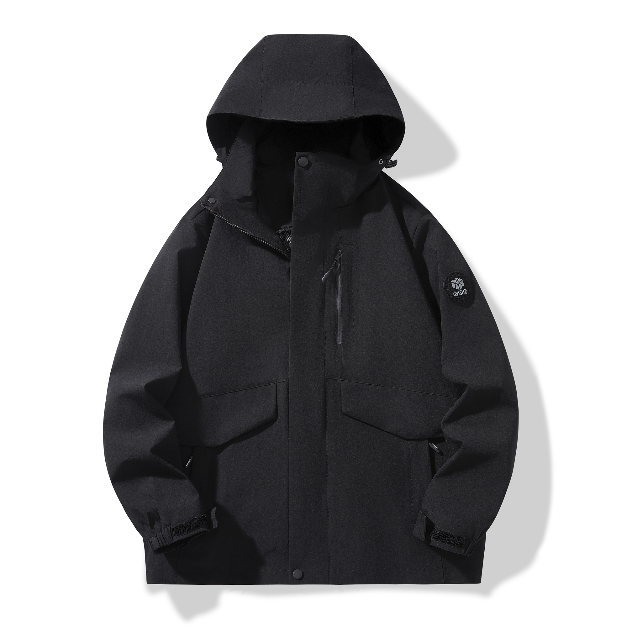 Autumn Hoodie Jackets Men's Three In One Windproof Waterproof Warmth Fashion Male Coat Versatile Outdoor Mountaineering Clothing - Image 2