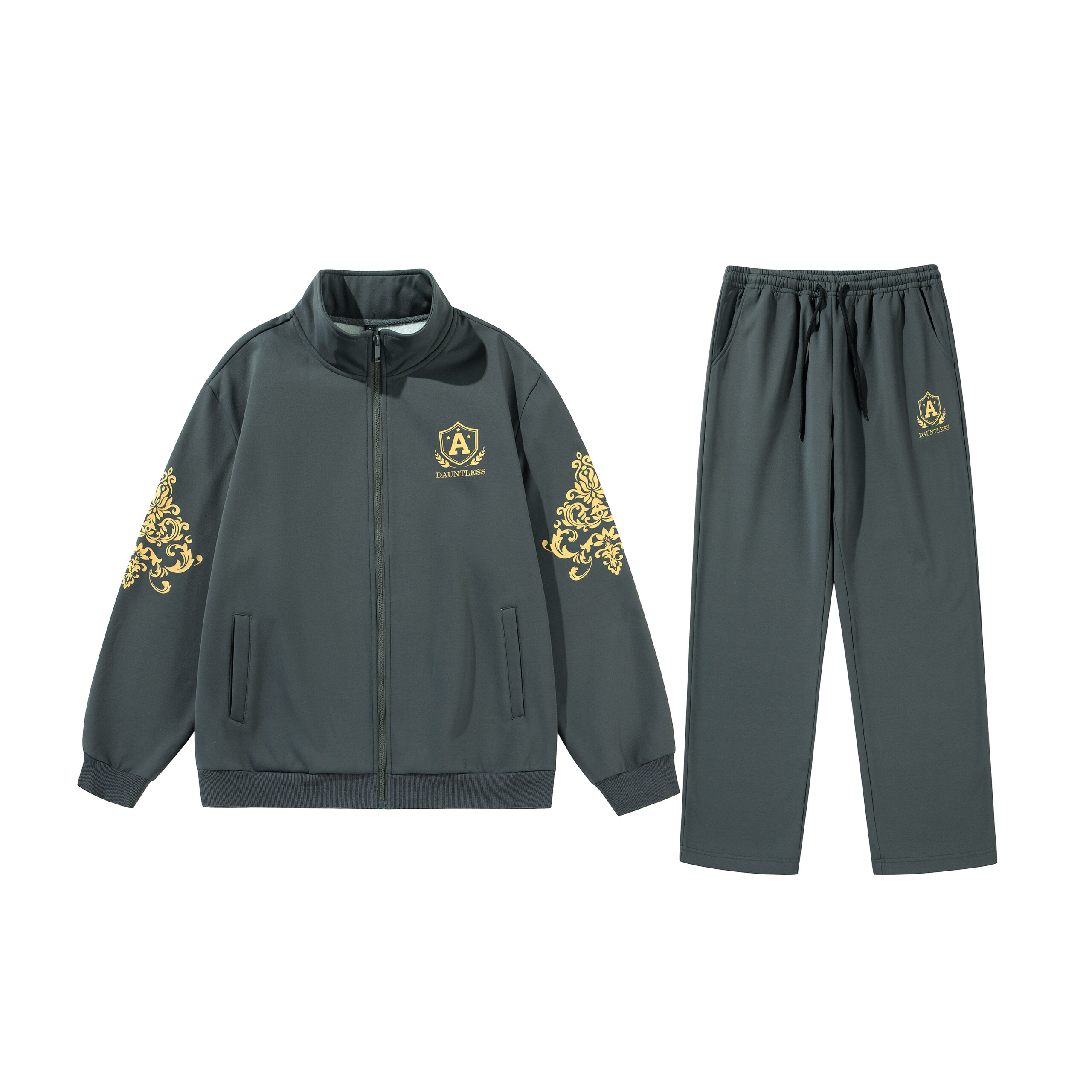 Men's Tracksuit Athletic Sports Casual Full Zip Warm Jogging Sweatsuit - Image 2