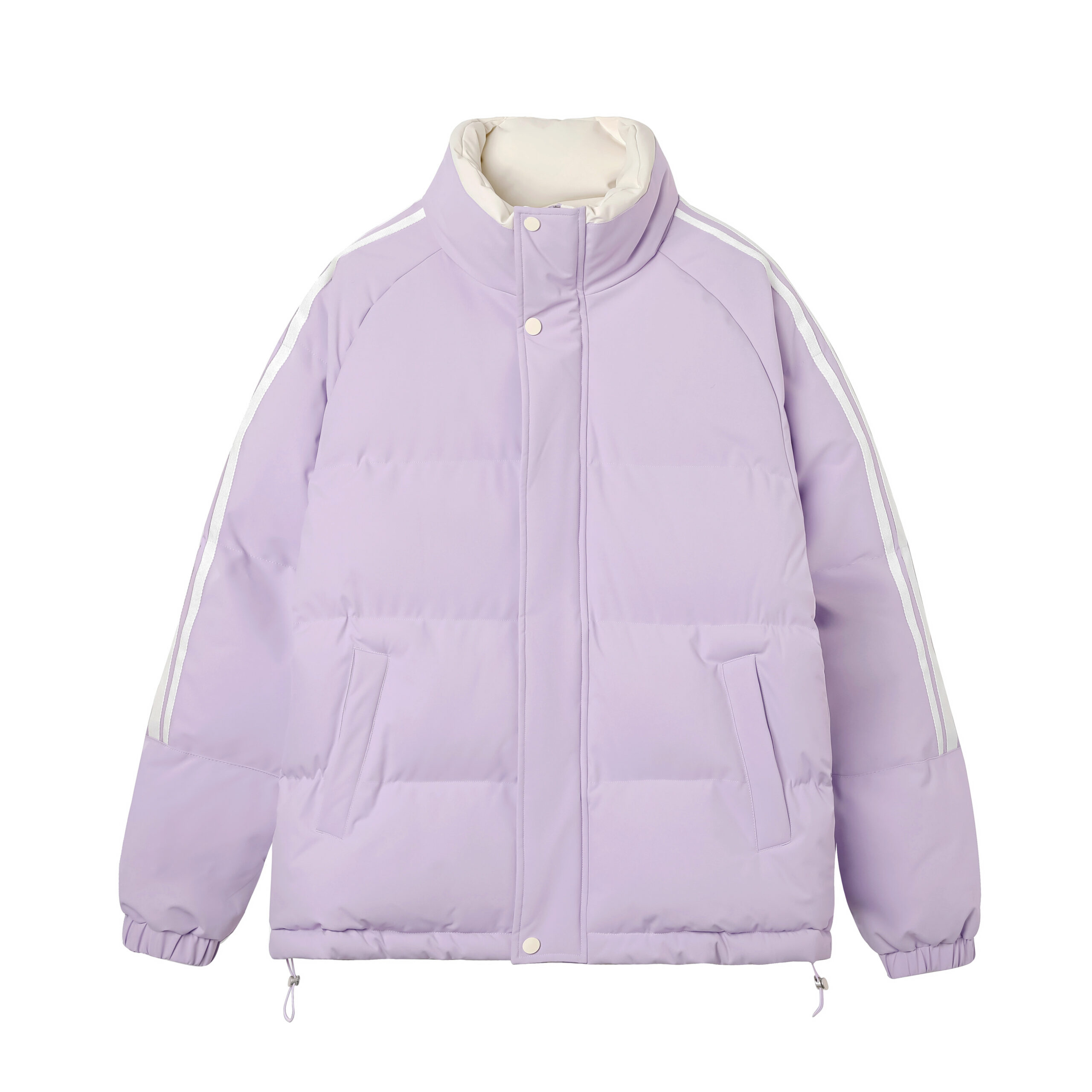 Men's Full Zipper Stand-up Collar Thickened Casual Winter Insulation Waterproof Warm Cotton Coat Jacket - Image 3